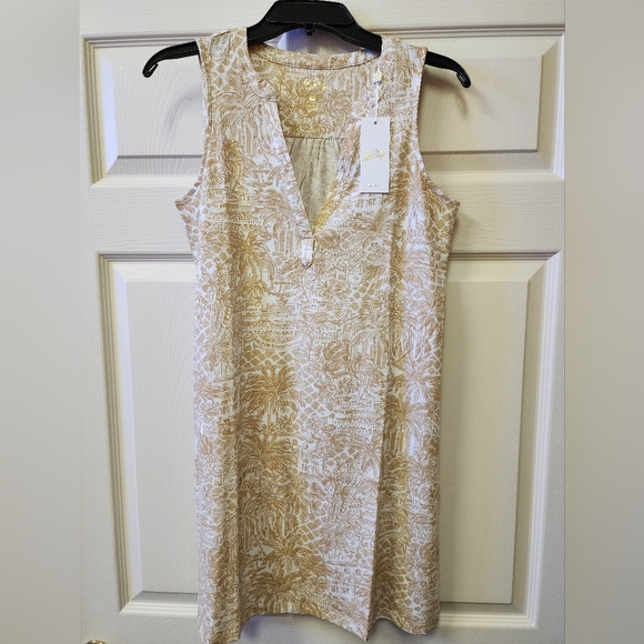 NWT Lds. Lily Pulitzer Dev Sandbar "Palm Beach" sleevless dress Sz.XS - Picture 2 of 5